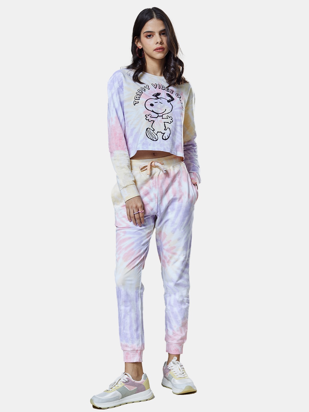 

The Souled Store Women Multicolored Peanut Printed Pure Cotton Co-ords Set, Multi