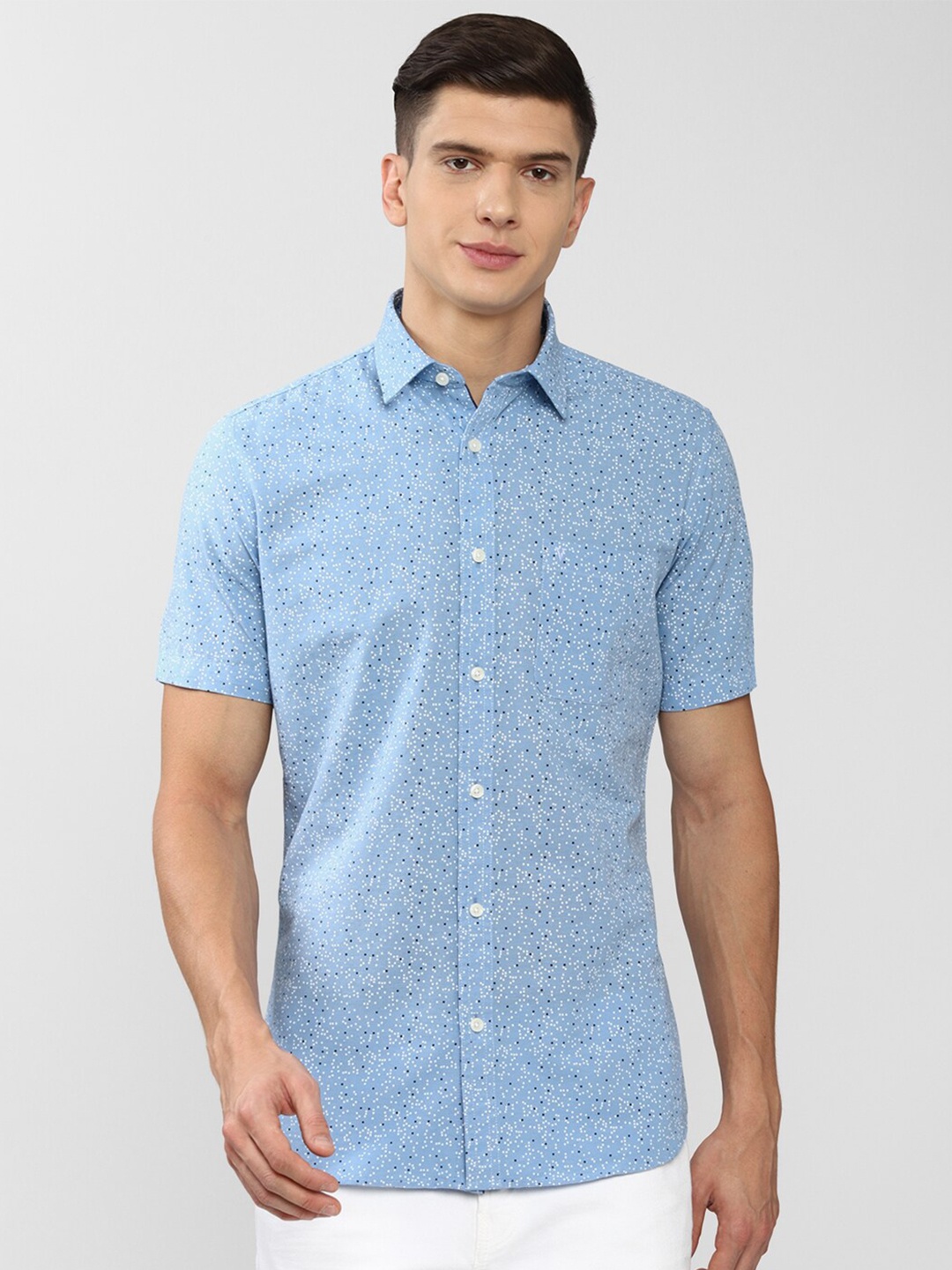 

Van Heusen Sport Men Blue Slim Fit Printed Casual Shirt