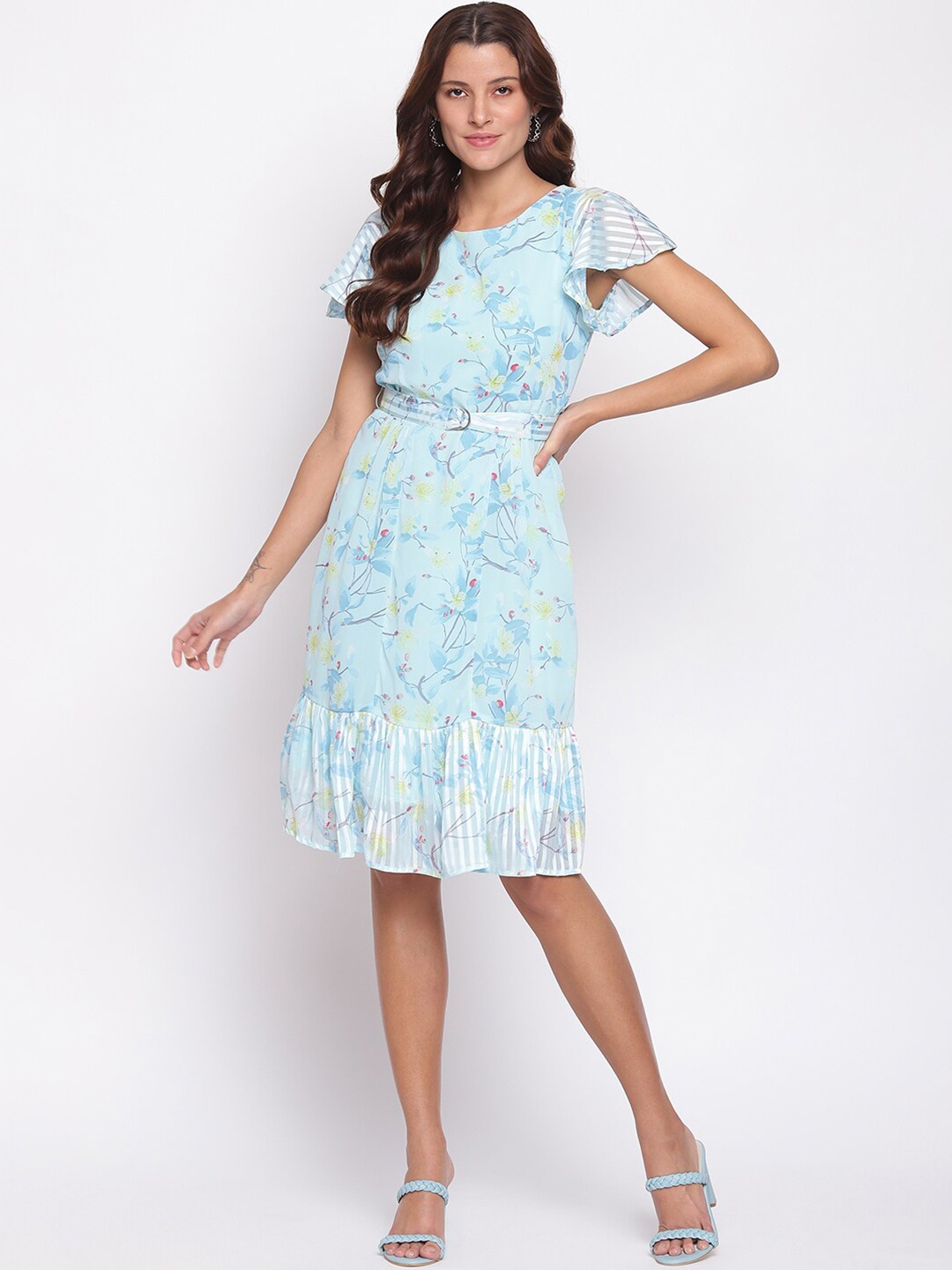 

Latin Quarters Blue Floral Dress