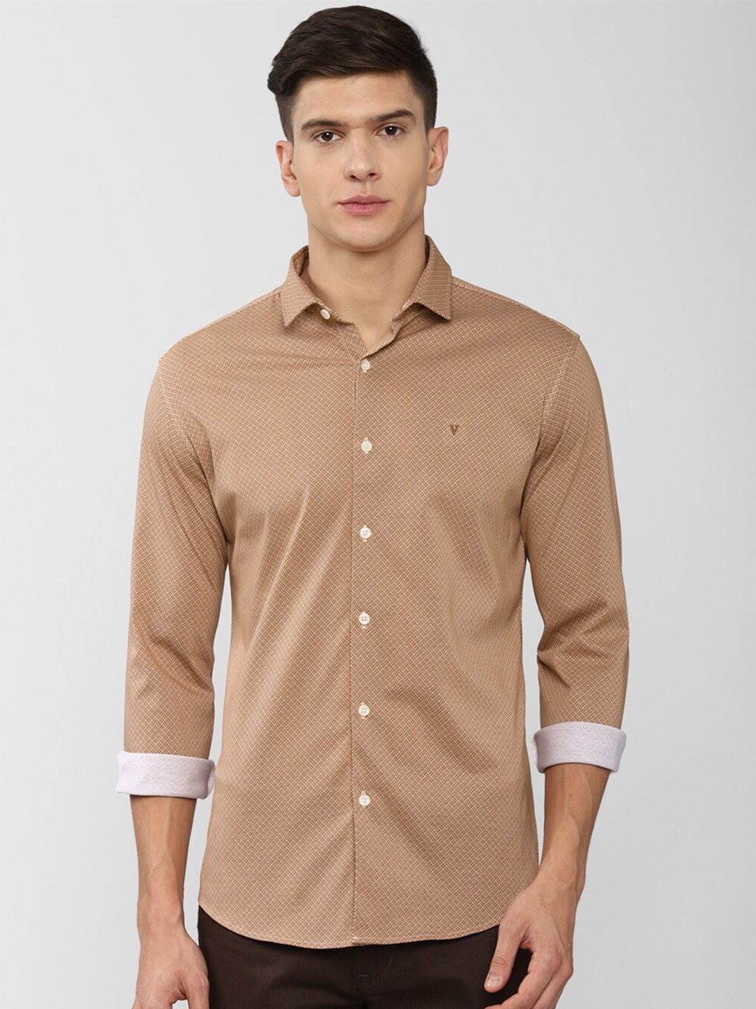 

Van Heusen Sport Men Brown Slim Fit Casual Shirt