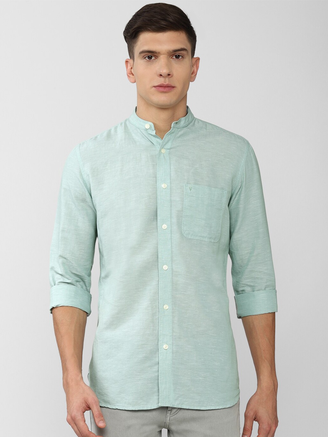 

Van Heusen Sport Men Green Slim Fit Casual Shirt