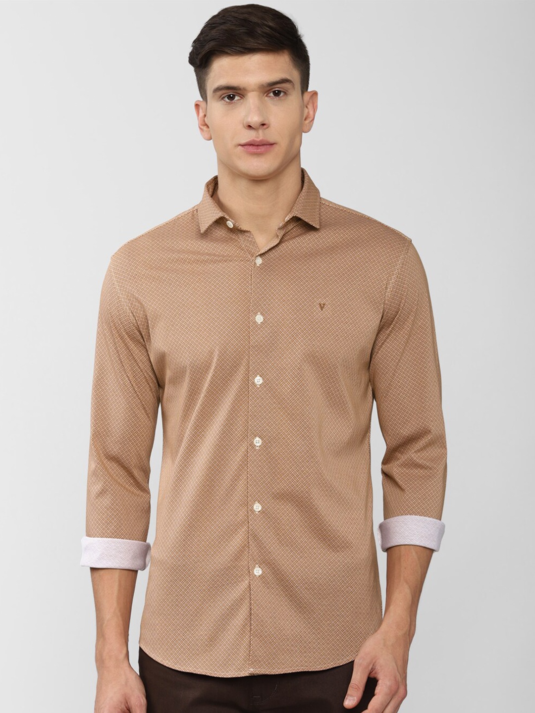 

Van Heusen Sport Men Brown Slim Fit Casual Shirt