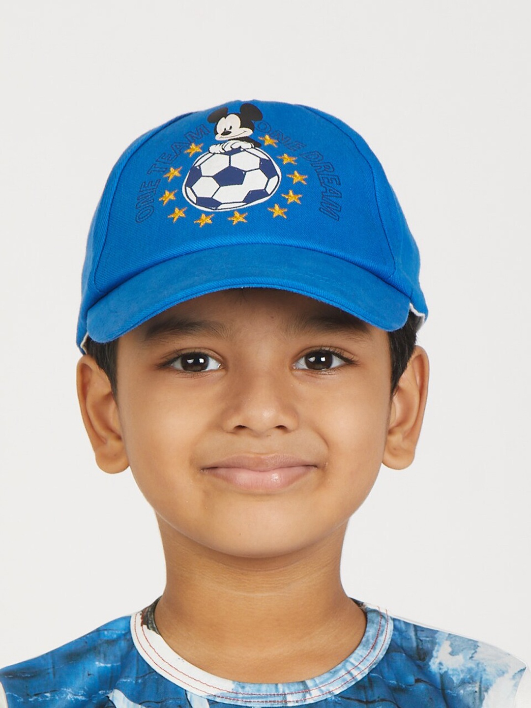 

Zalio Boys Blue Mickey Mouse Printed Baseball Cap