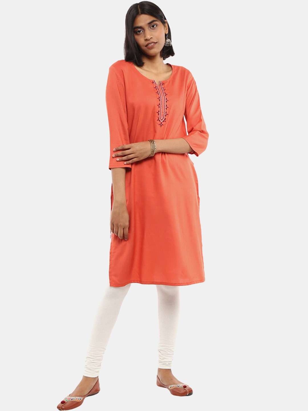 

Desi Mix Women Desi mix Thread Work Kurta, Multi