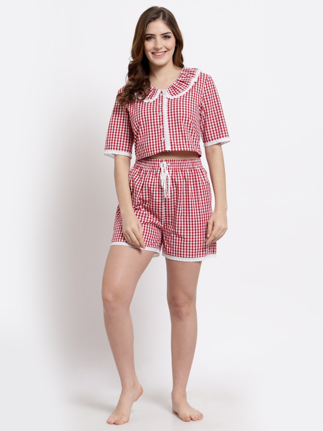 

BLANC9 Women Red Nightdress