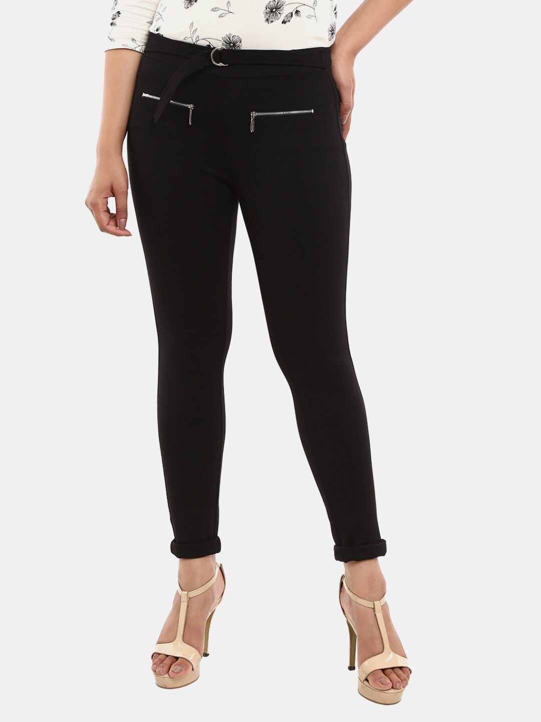 

V-Mart Women Black Solid Jeggings
