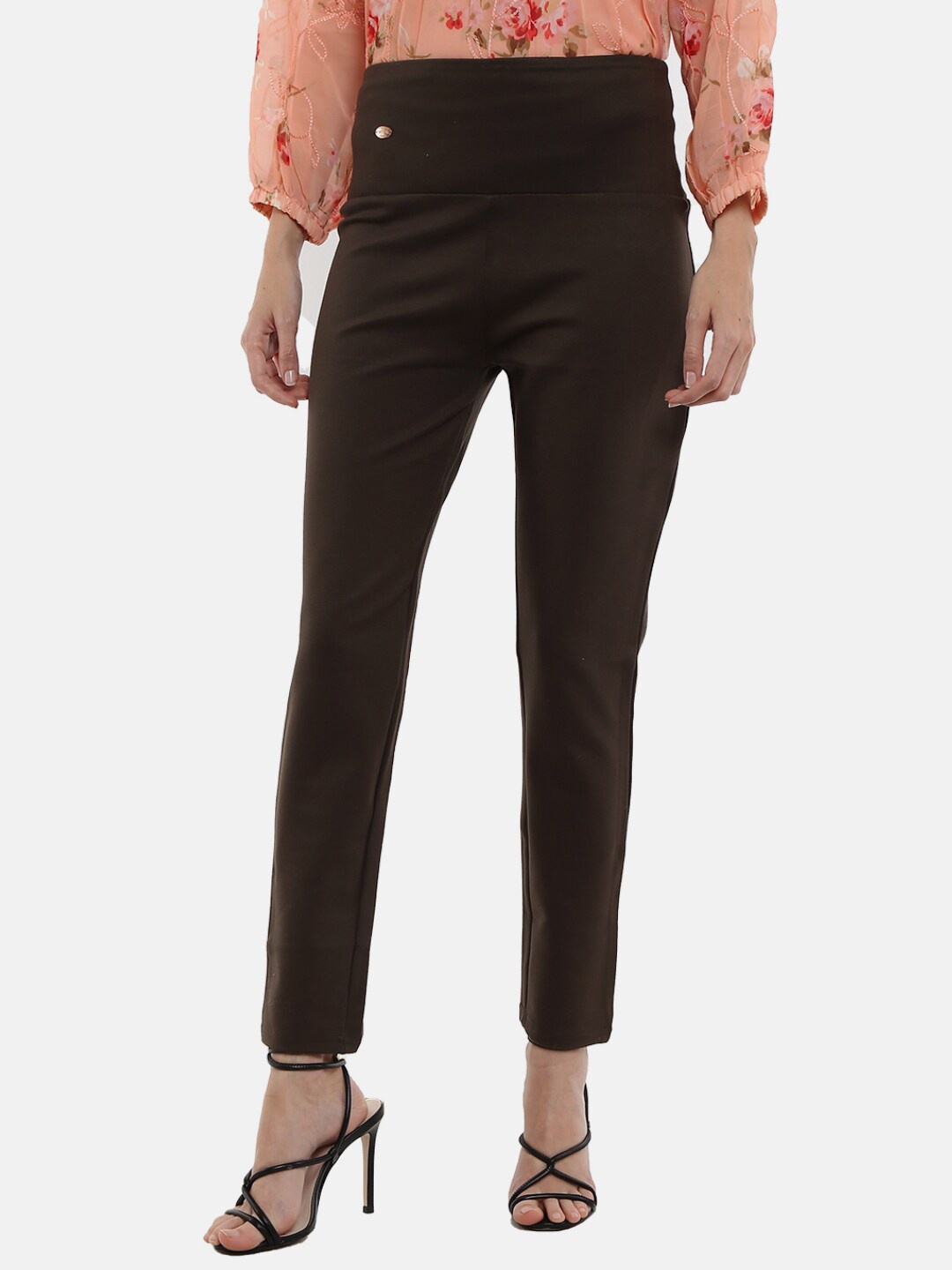 

V-Mart Women Olive Green Solid Jeggings