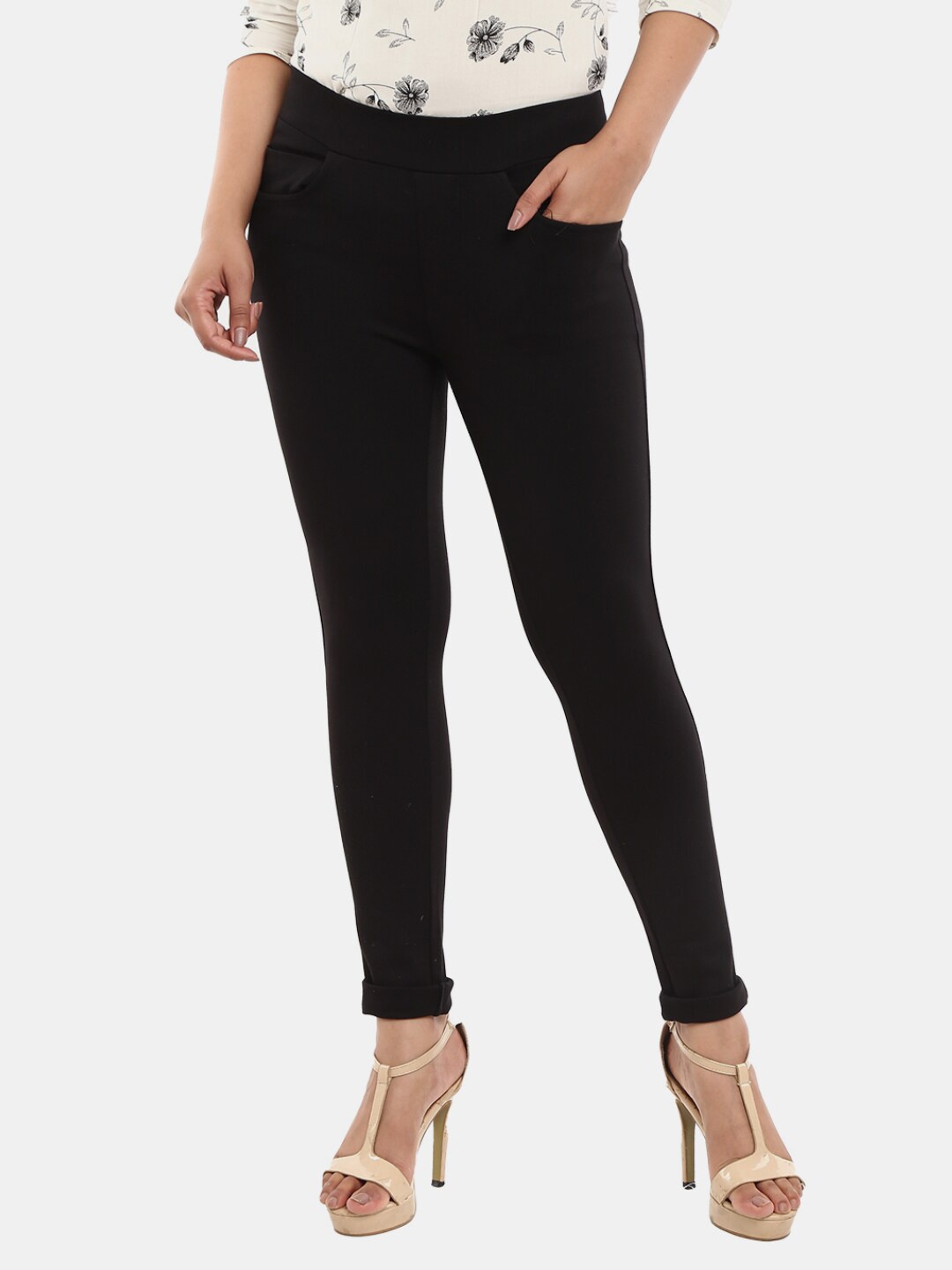 

V-Mart Women Black Solid Jeggings