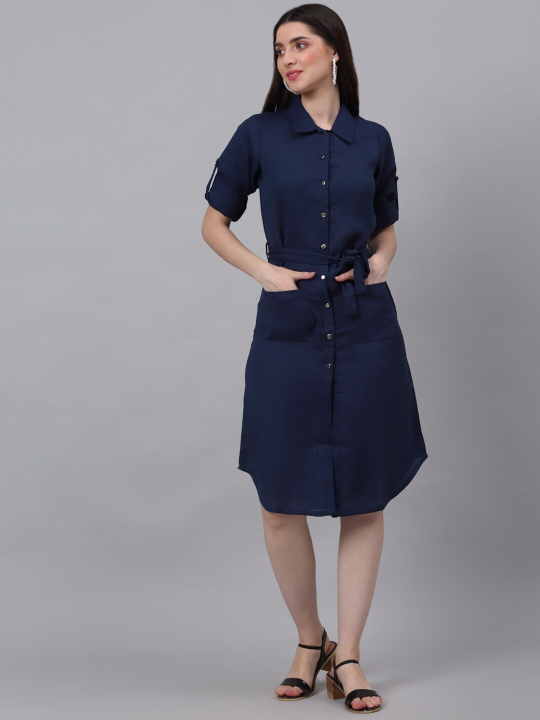 

NEUDIS Blue Shirt Dress