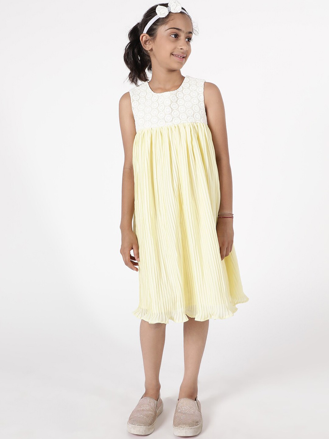 

A Little Fable Yellow A-Line Dress