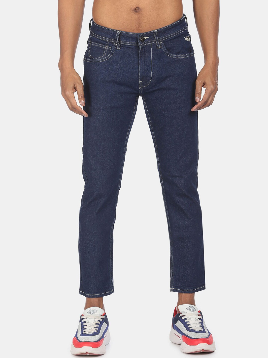 

Flying Machine Men Blue Slim Tapered Fit Mid Rise Jeans