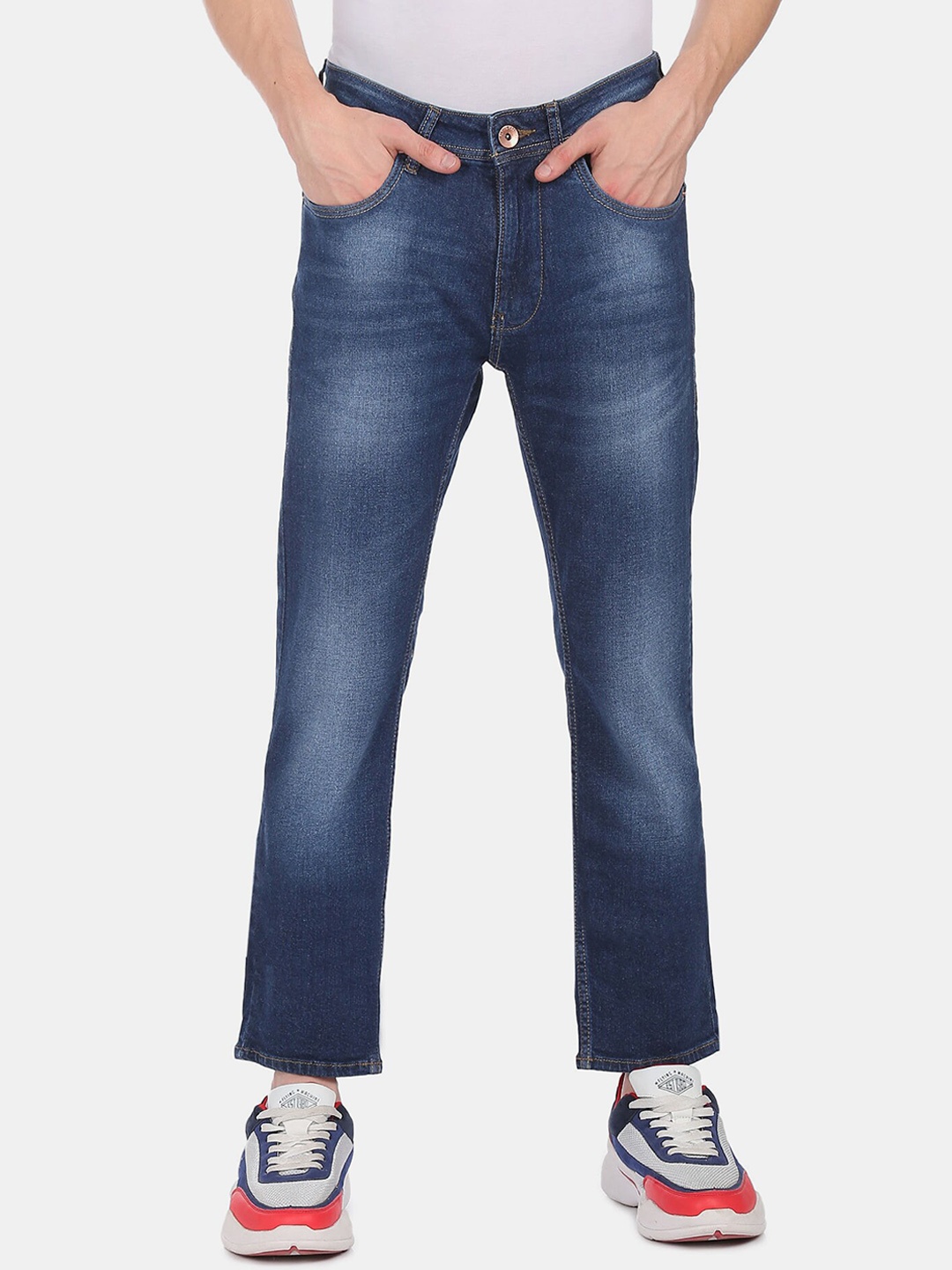 

Flying Machine Men Blue Slim Fit Heavy Fade Jeans