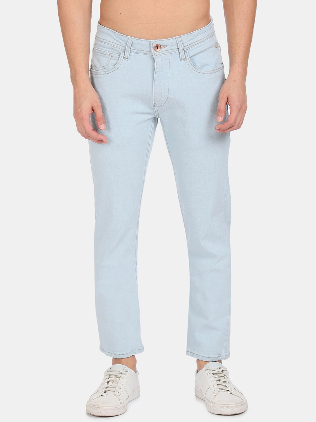 

Flying Machine Men Blue Slim Fit Jeans 99% Cotton