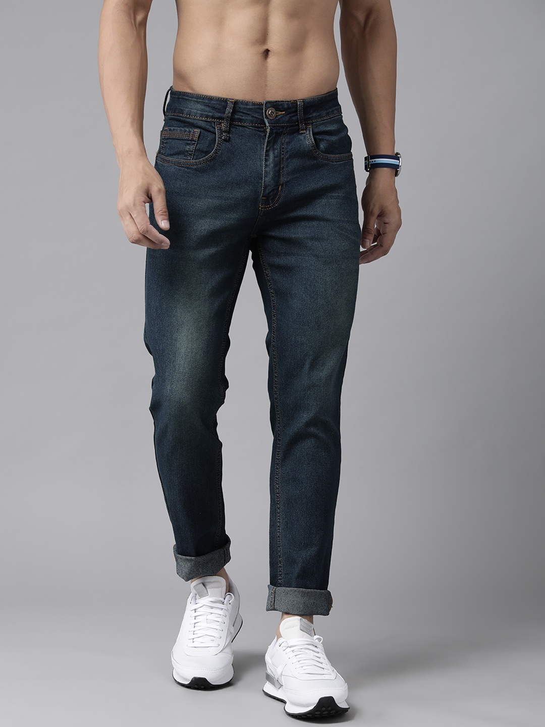 

Roadster Men Blue Skinny Fit Light Fade Stretchable Jeans