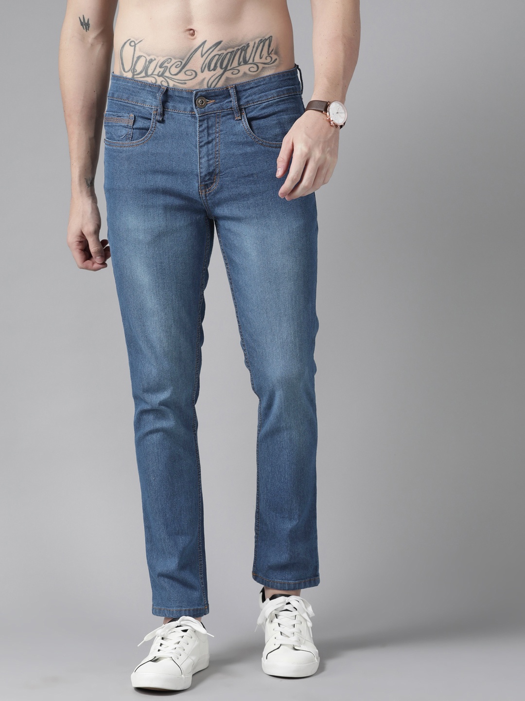 

Roadster Men Blue Skinny Fit Light Fade Stretchable Jeans