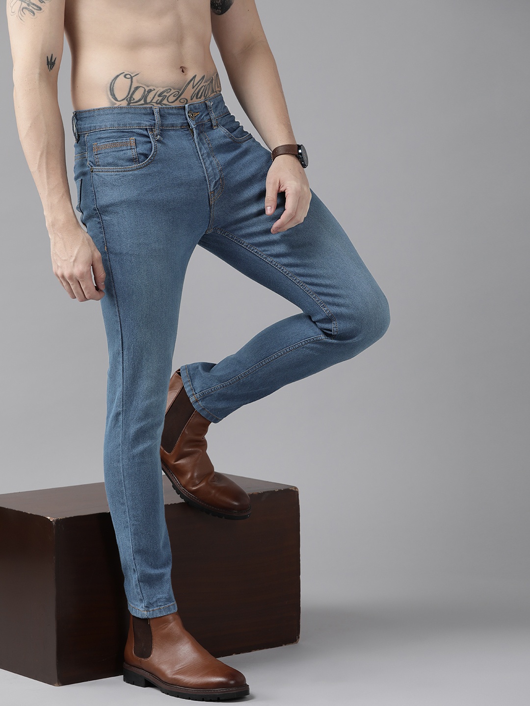 

Roadster Men Blue Skinny Fit Stretchable Jeans