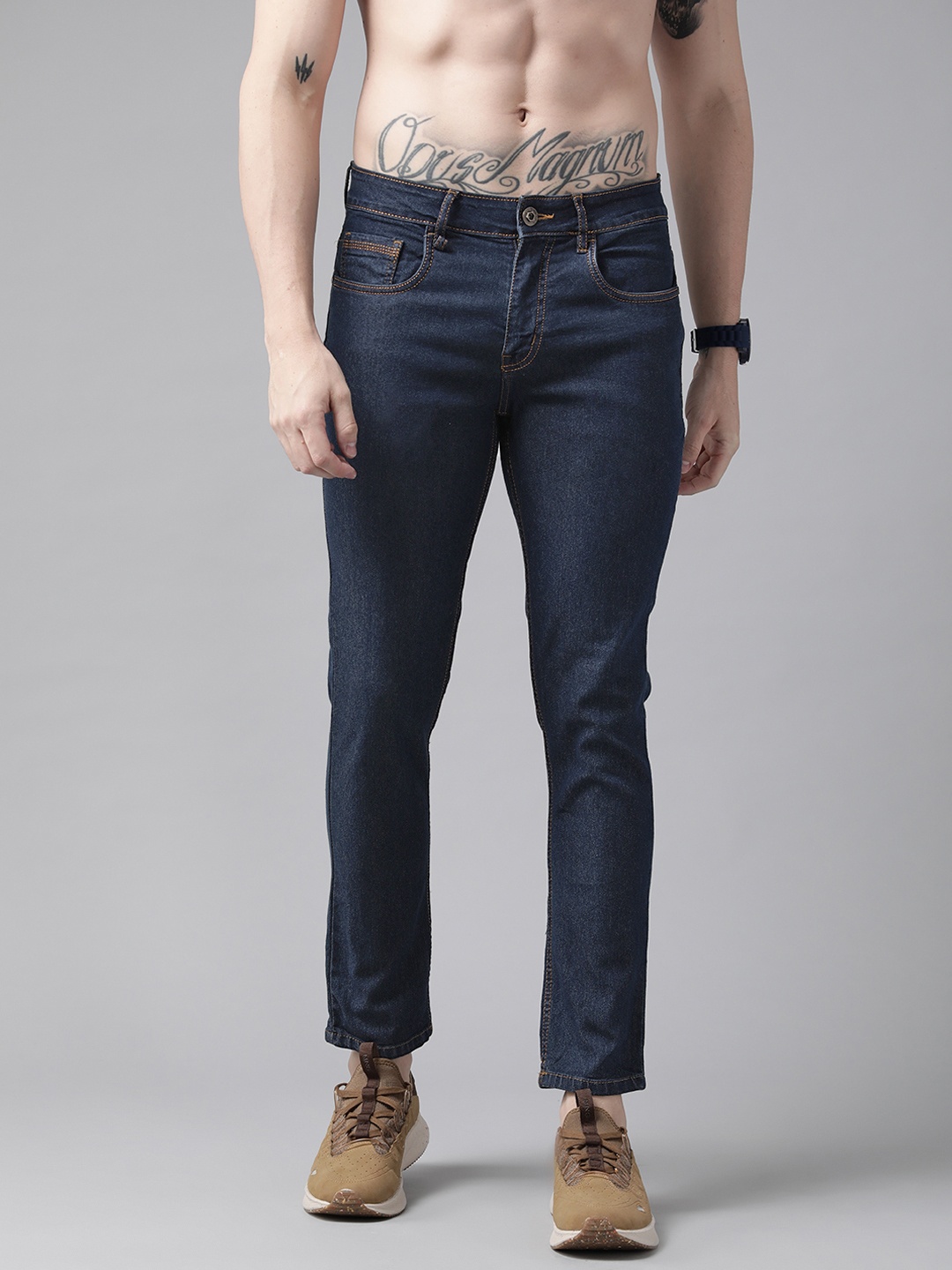 

Roadster Men Navy Blue Skinny Fit Stretchable Jeans