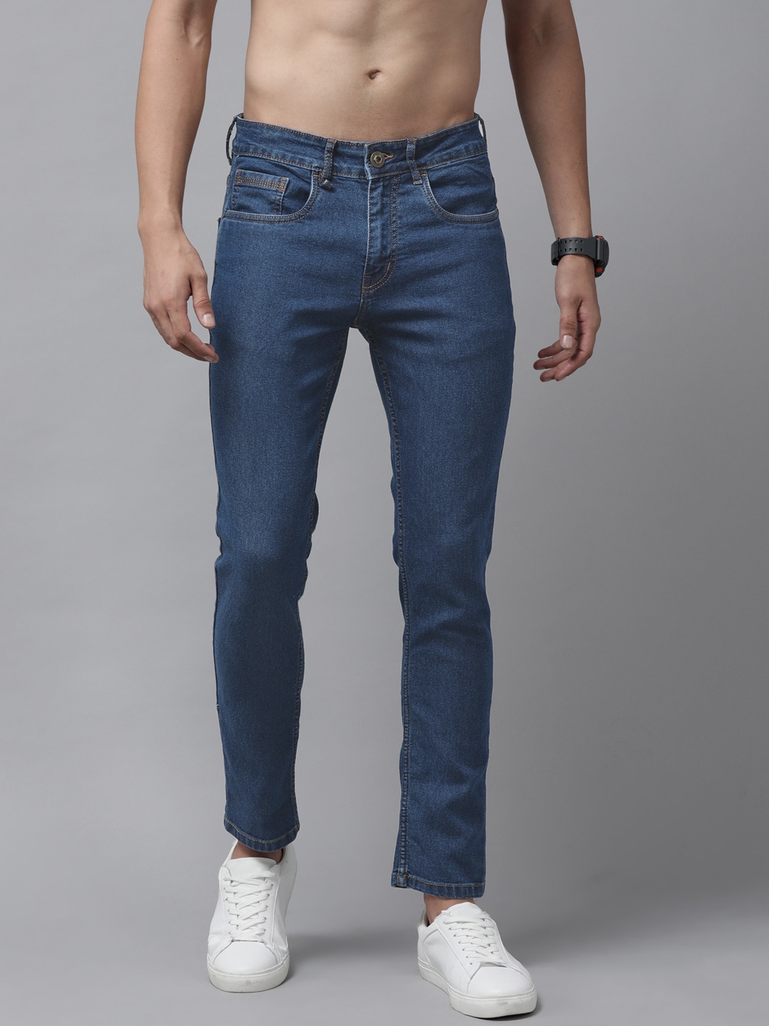 

Roadster Men Navy Blue Skinny Fit Stretchable Jeans