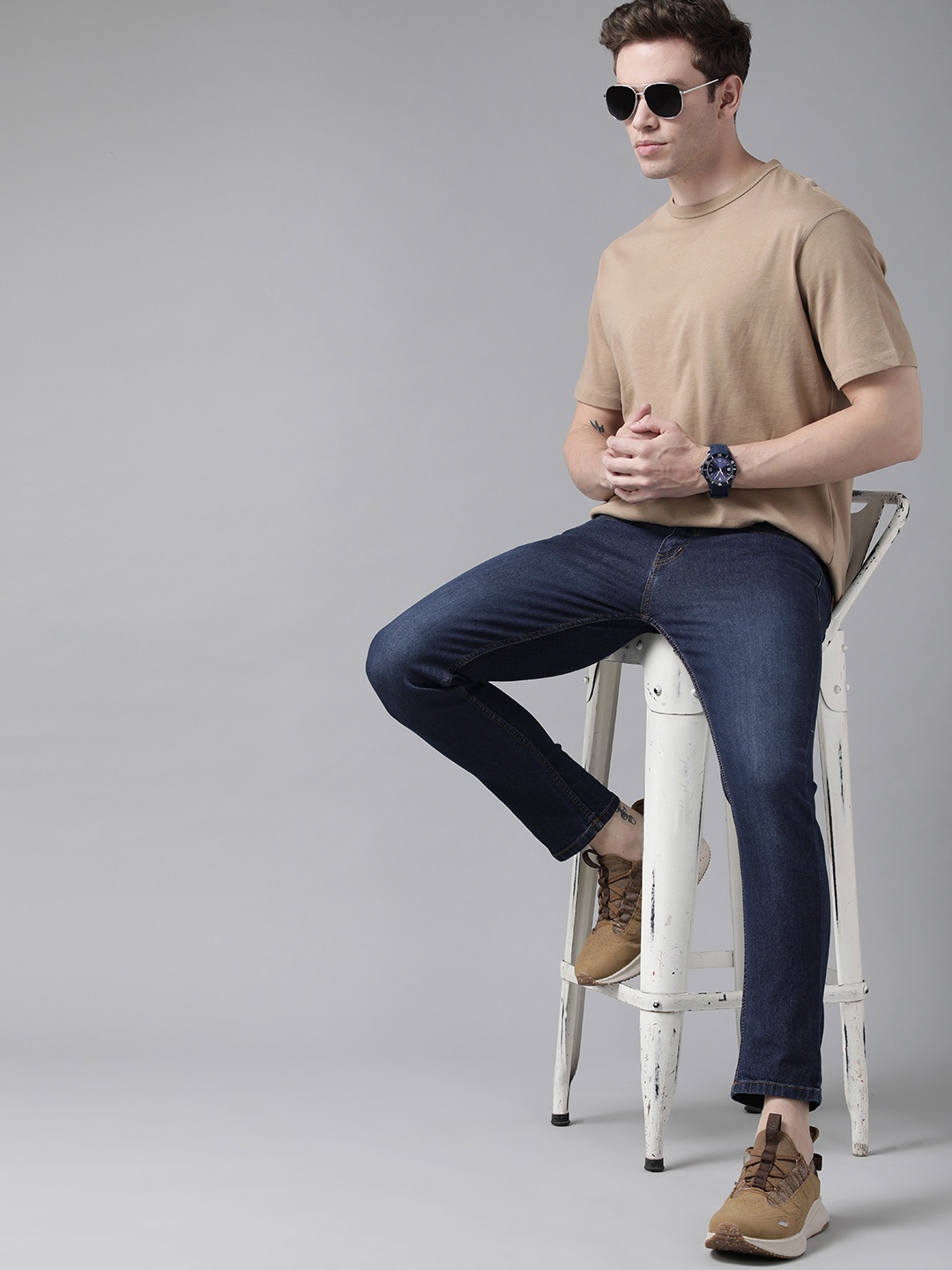 

Roadster Men Blue Skinny Fit Light Fade Stretchable Jeans