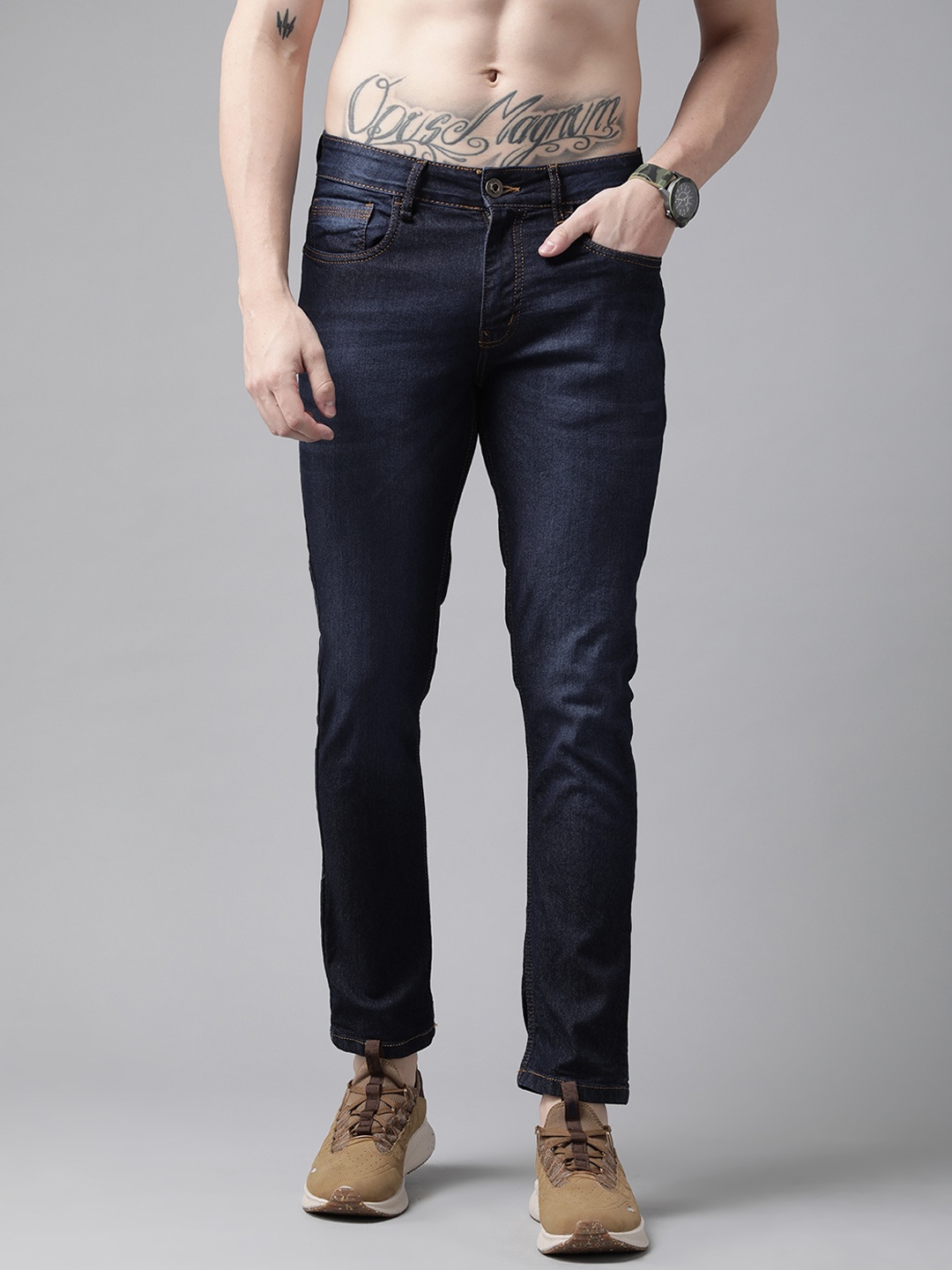 

Roadster Men Blue Skinny Fit Light Fade Stretchable Jeans