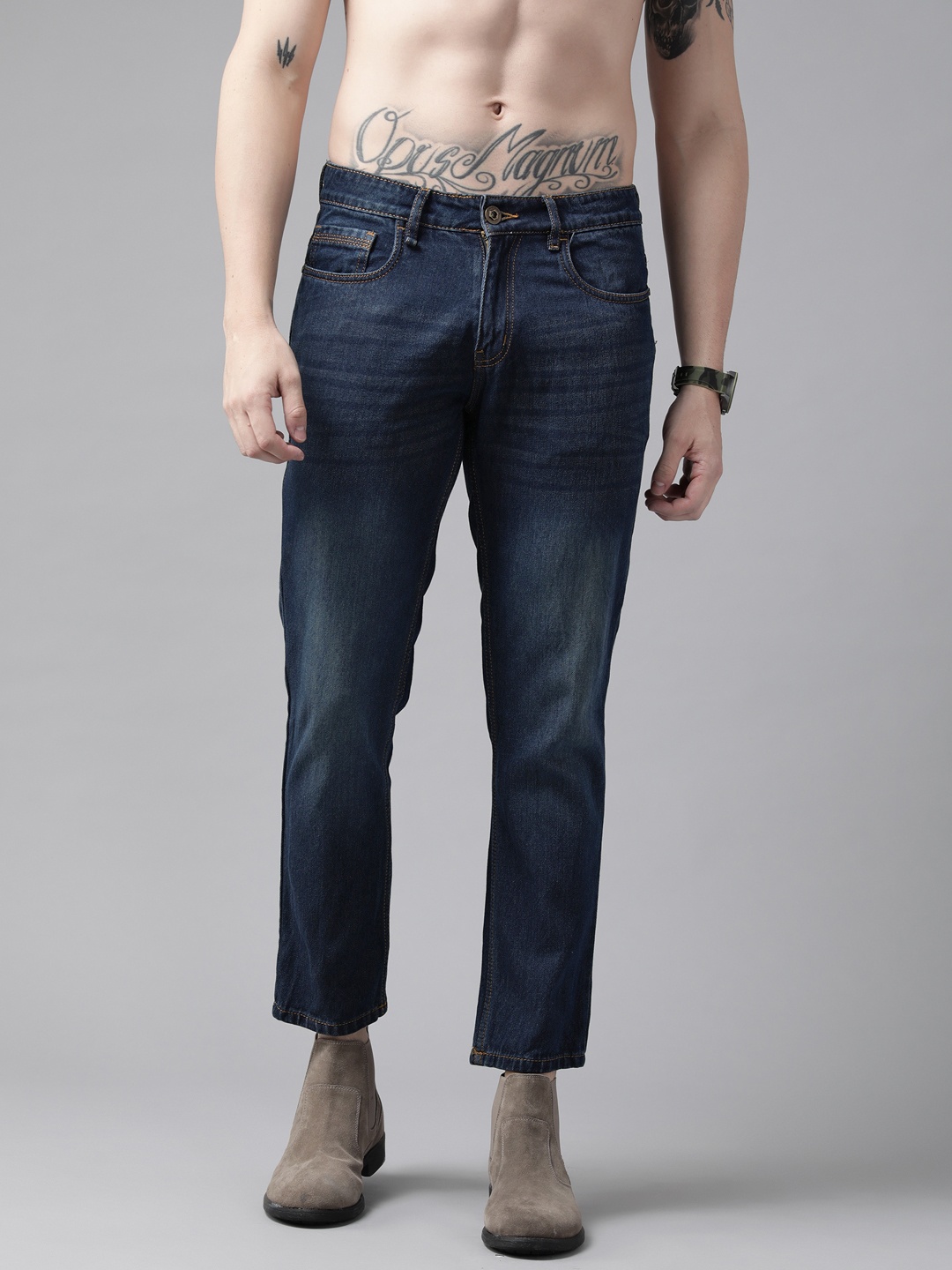

Roadster Men Blue Skinny Fit Heavy Fade Stretchable Jeans