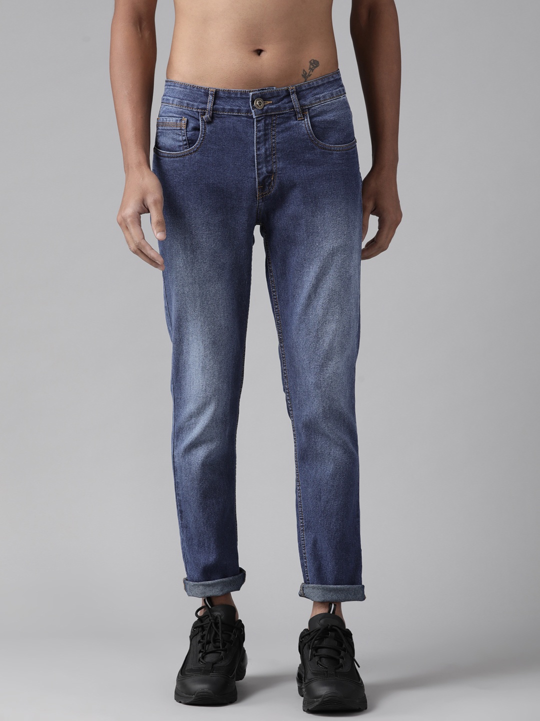 

Roadster Men Navy Blue Skinny Fit Light Fade Stretchable Jeans