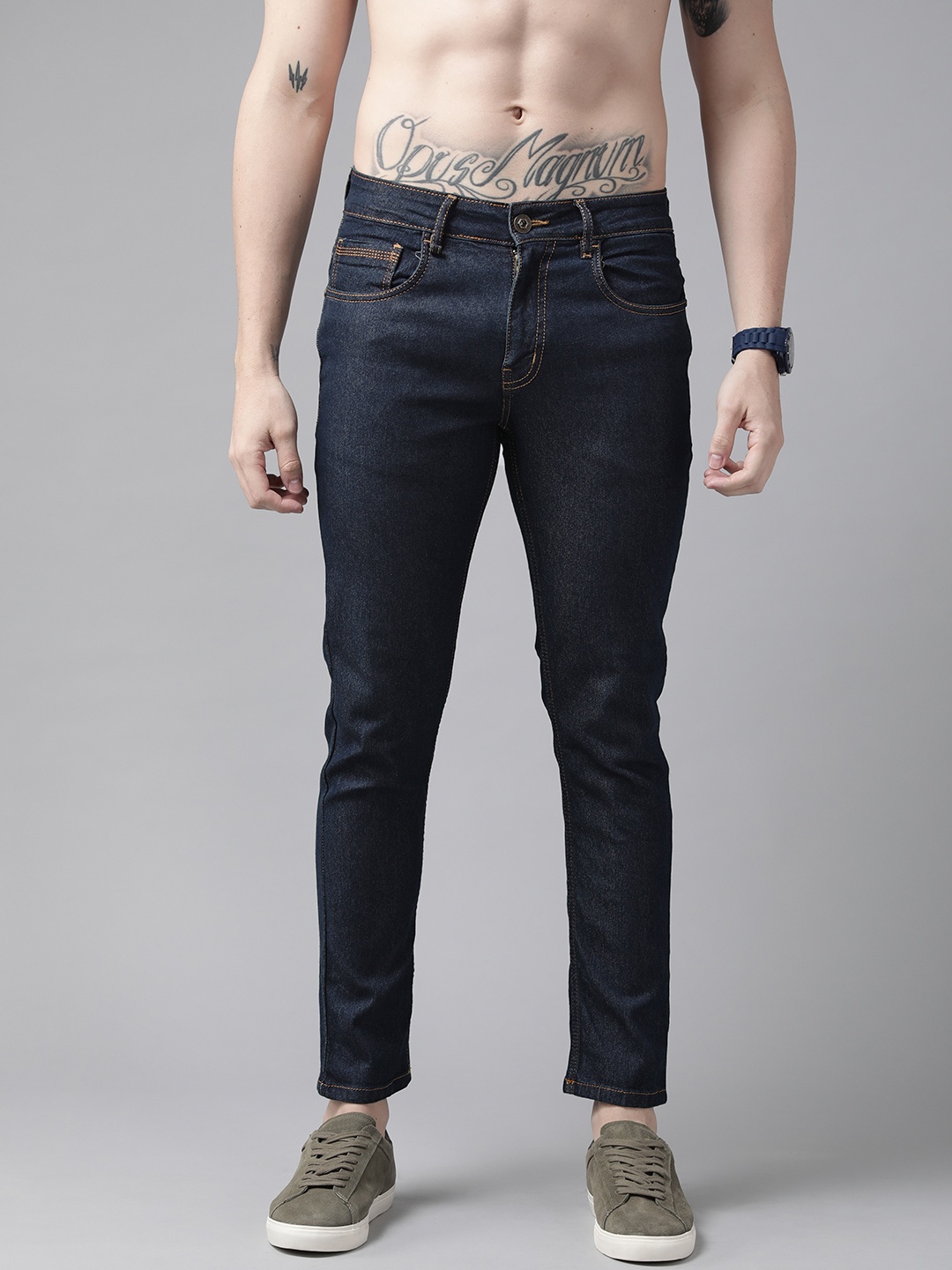 

Roadster Men Navy Blue Skinny Fit Stretchable Jeans