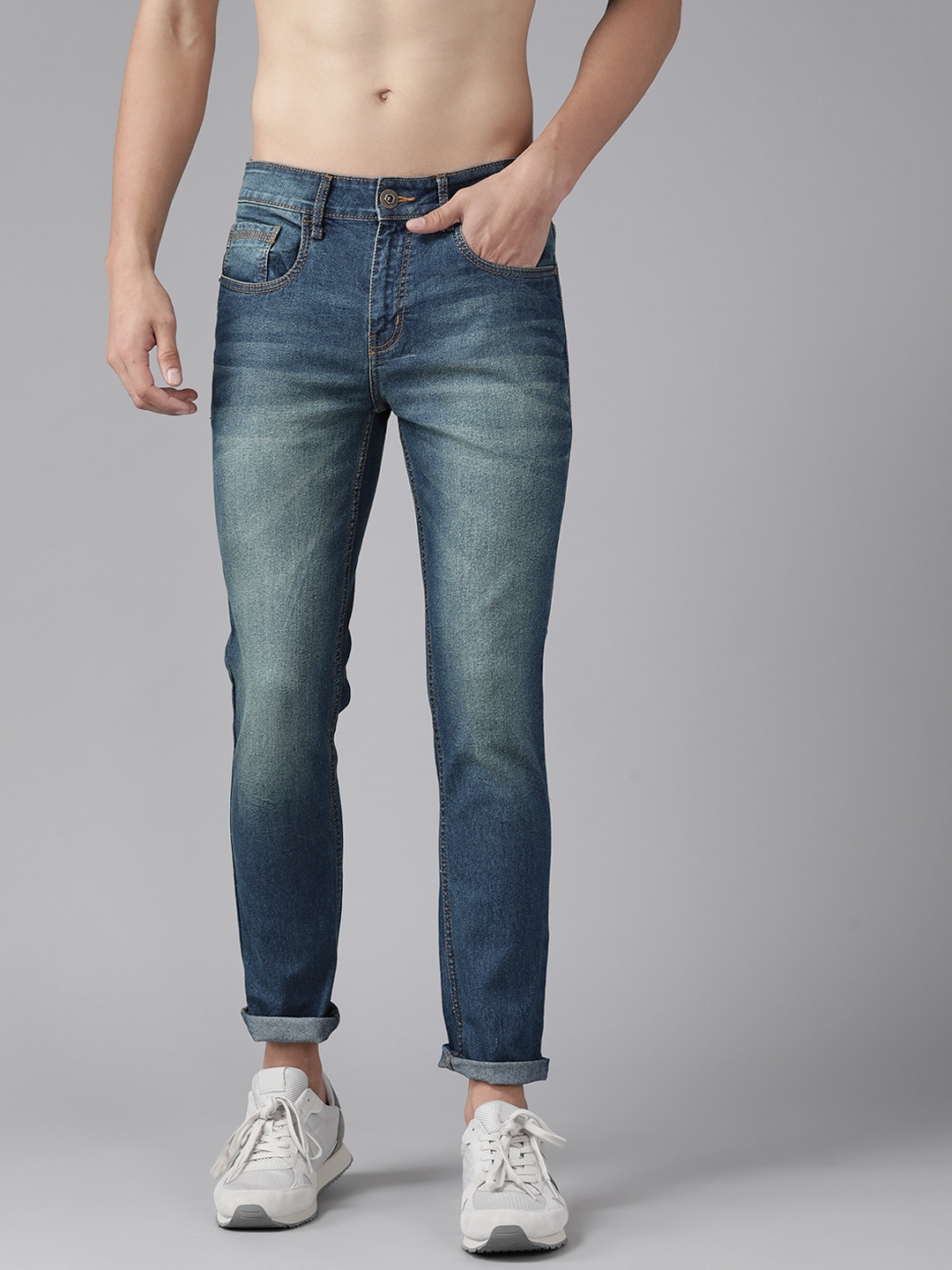 

Roadster Men Blue Skinny Fit Light Fade Jeans