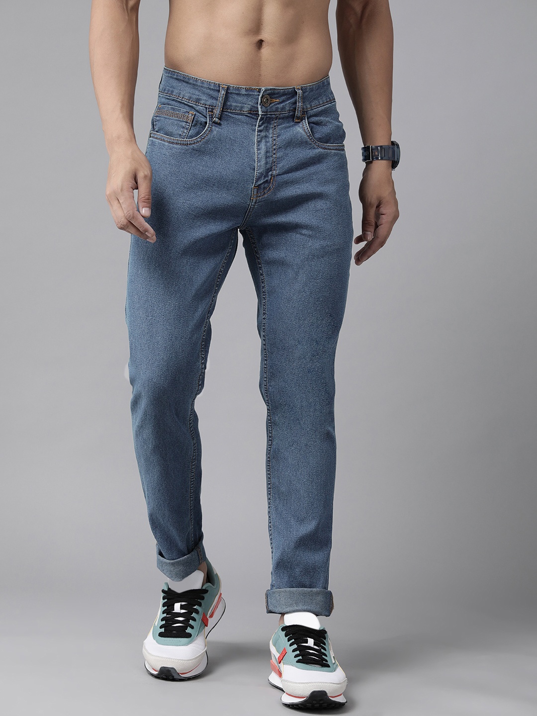 

Roadster Men Blue Skinny Fit Stretchable Jeans