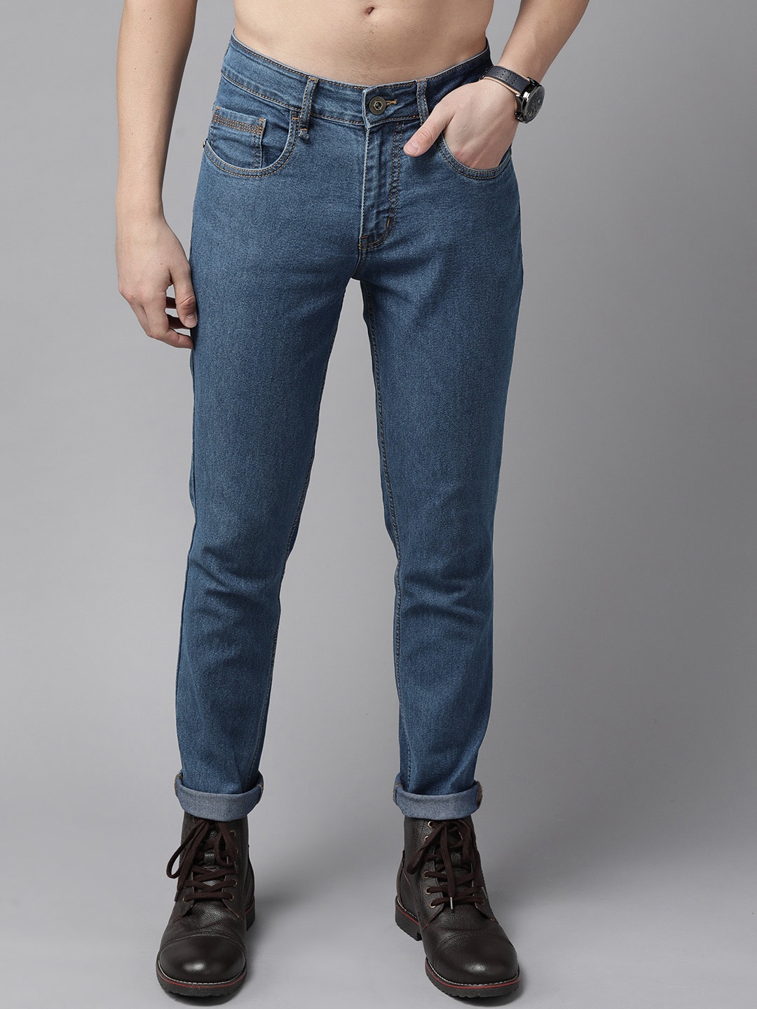 

Roadster Men Blue Skinny Fit Stretchable Jeans