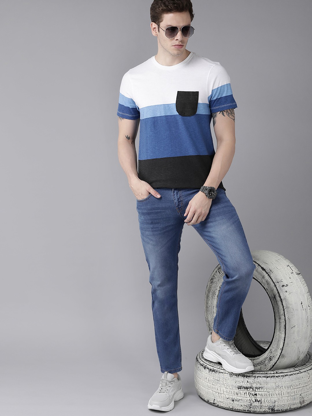 

Roadster Men Blue Skinny Fit Light Fade Stretchable Jeans