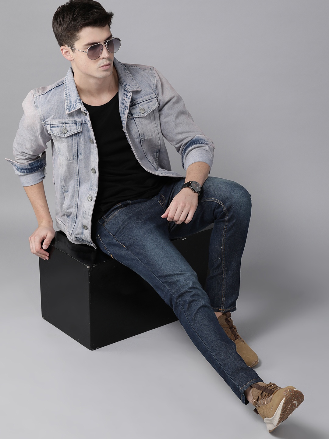 

Roadster Men Navy Blue Skinny Fit Stretchable Jeans