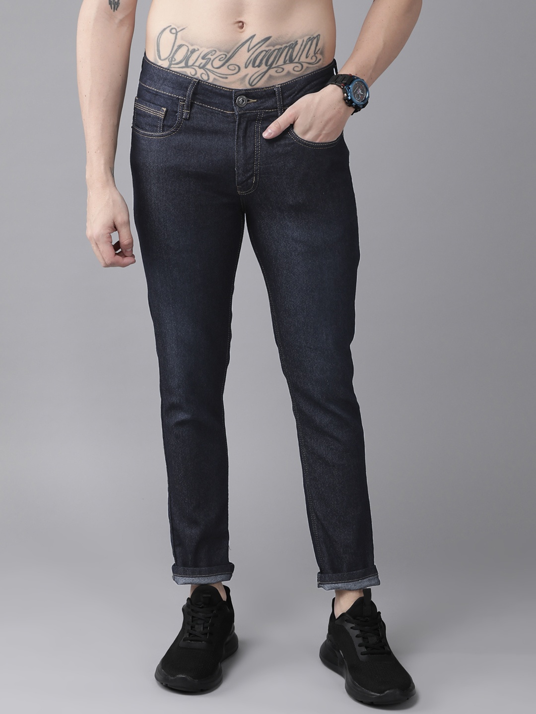 

Roadster Men Navy Blue Skinny Fit Stretchable Jeans