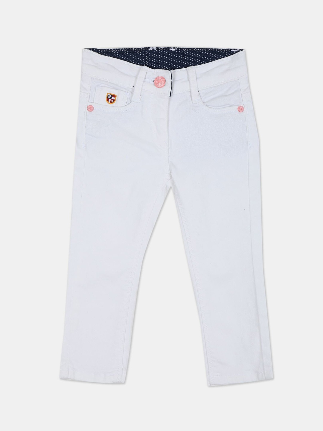 

U S Polo Assn Girls White Slim Fit Jeans