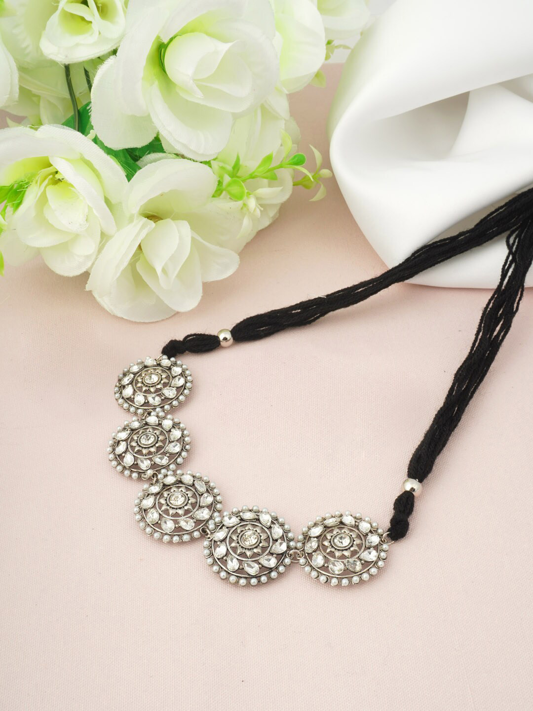

Urmika Women Silver Necklace and Chains