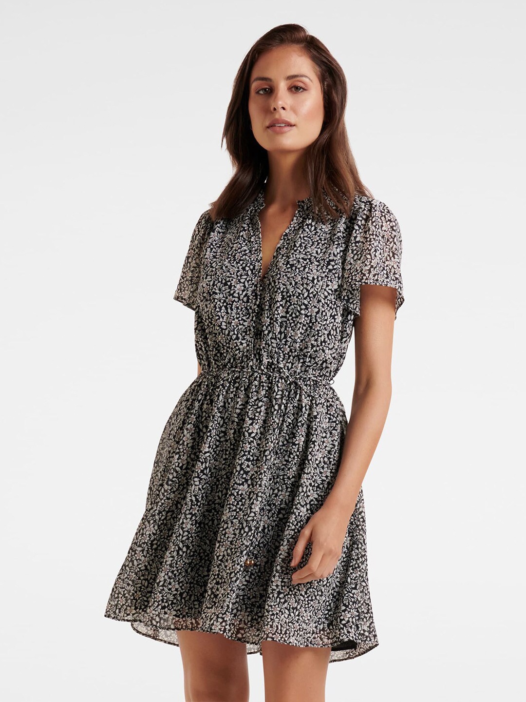 

Forever New Black Animal Dress