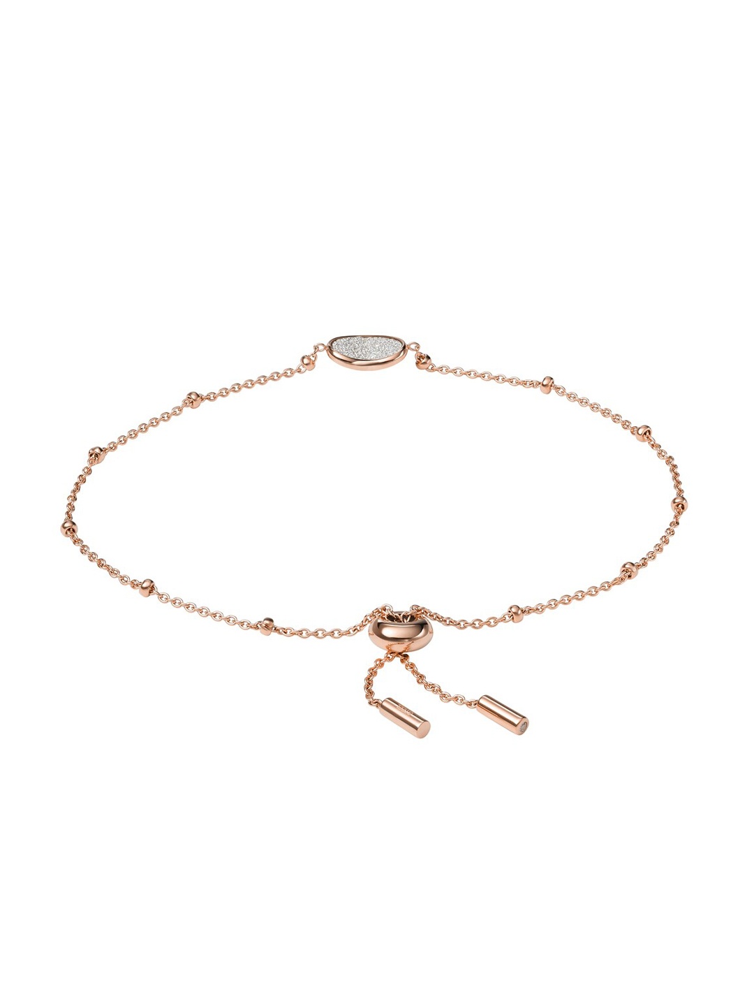 

Fossil Women Rose Gold Rhodium-Plated Wraparound Bracelet