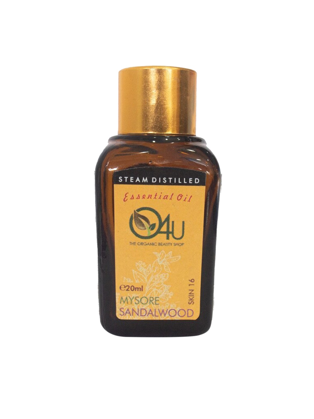 

O4U Pure Mysore Sandalwood Essential Oil for Dark Circles & Fine Lines - 20ml, Yellow