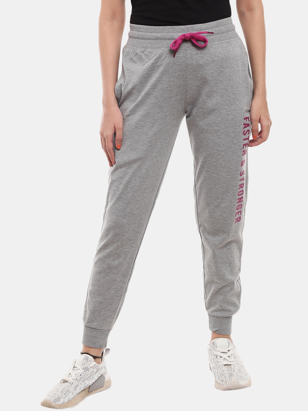 

V-Mart Women Grey Solid Joggers