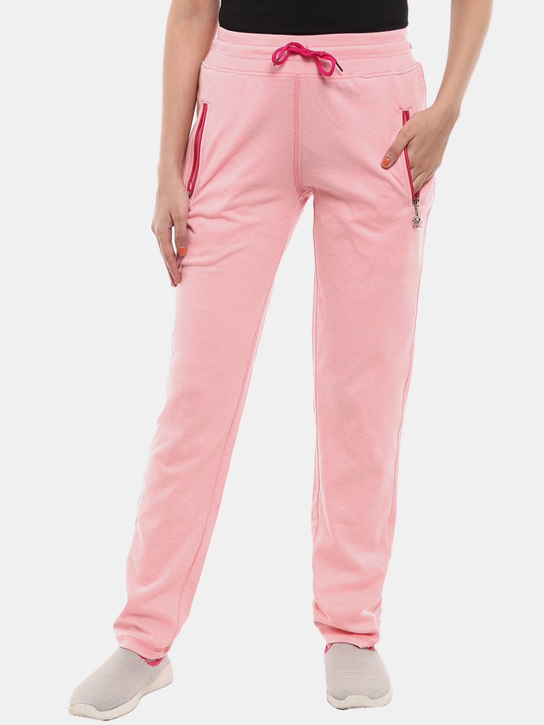 

V-Mart Women Pink Solid Track Pants