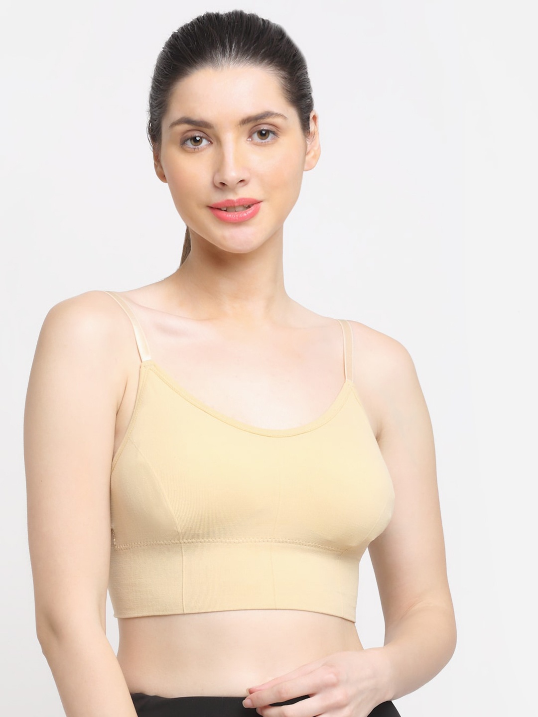 

Friskers Beige Bra Lightly Padded