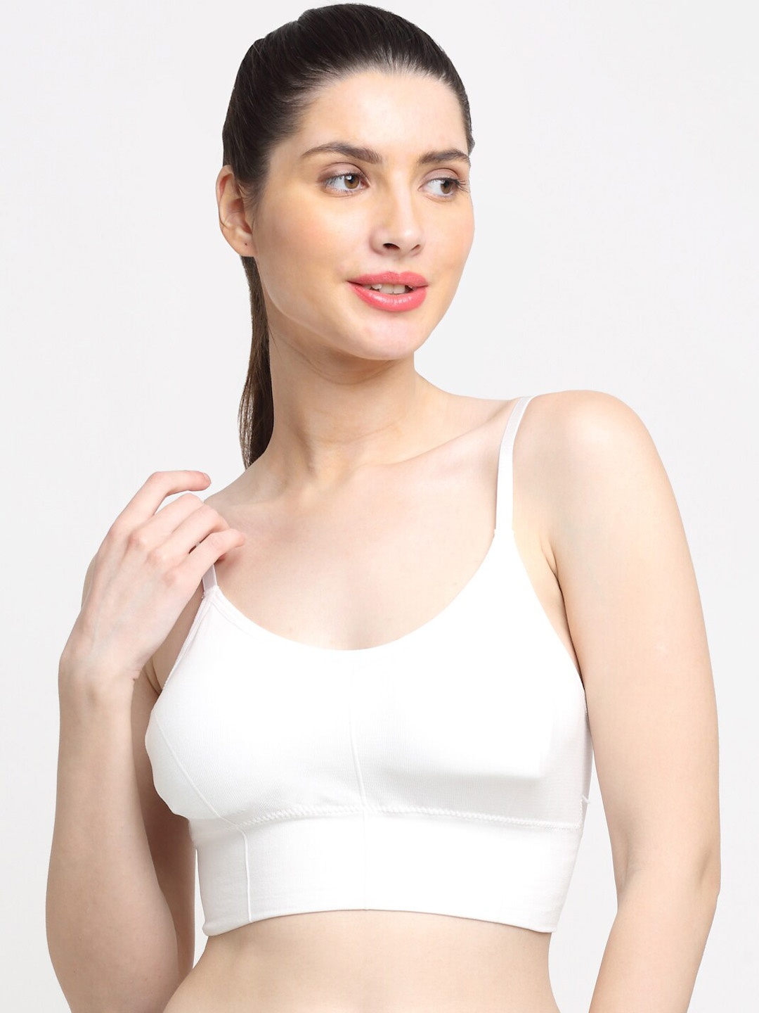 

Friskers White Bra Lightly Padded