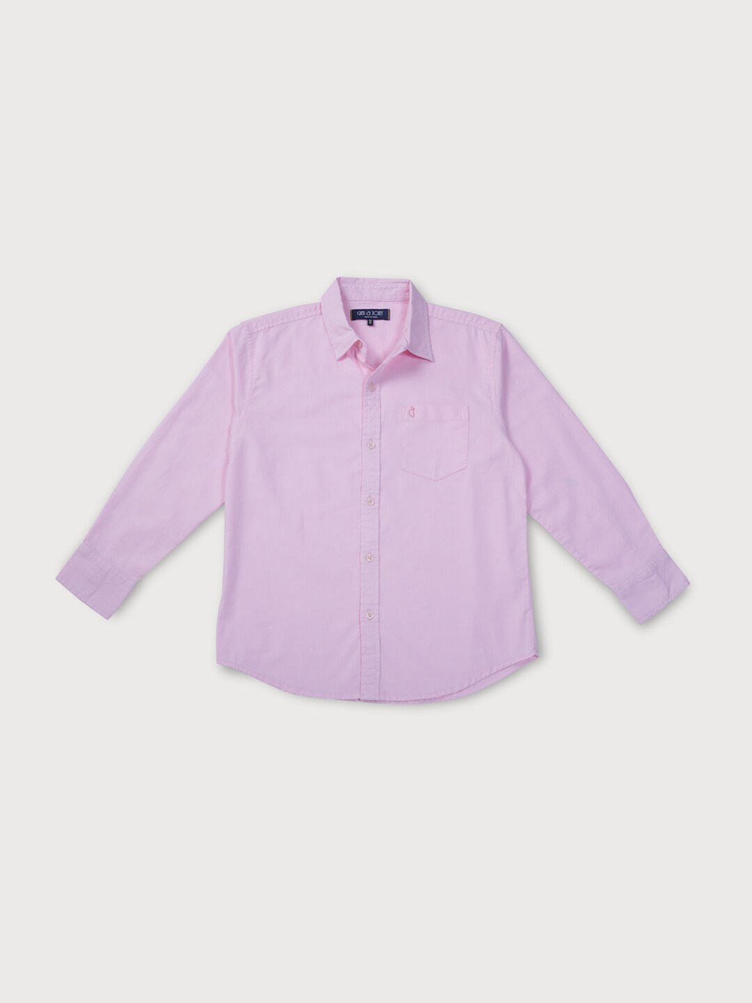 

Gini and Jony Boys Pink Casual Shirt