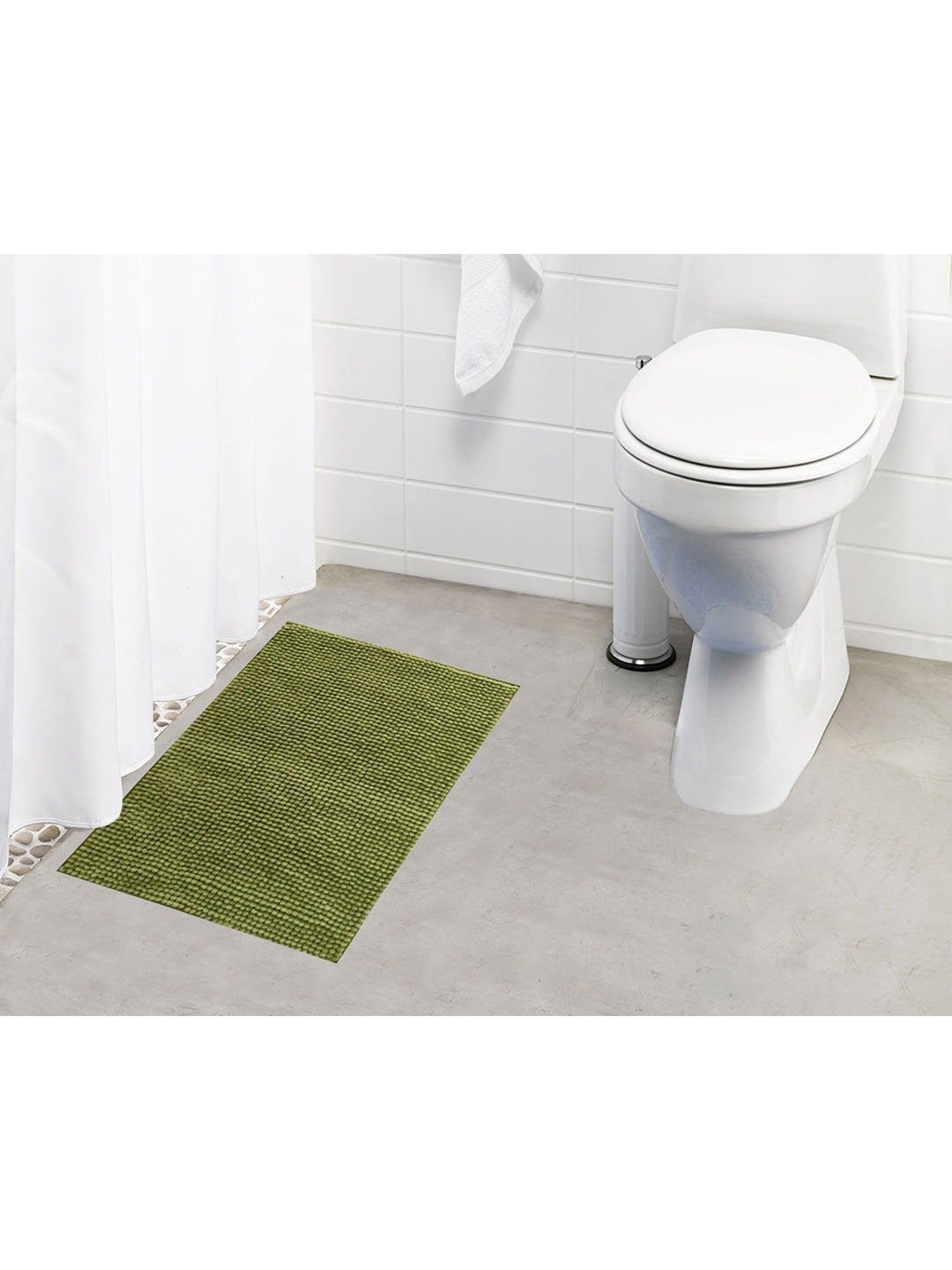 

Lushomes Green 1000 GSM Super Soft Shaggy Anti Slip Bathmat