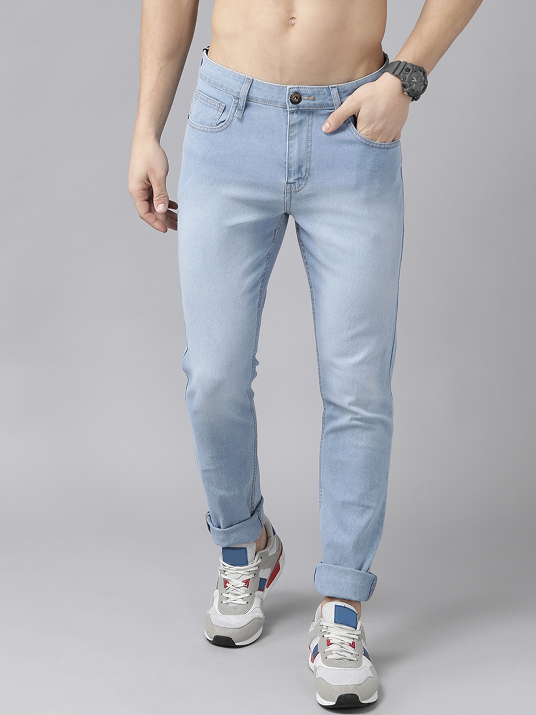 

Roadster Men Blue Slim Fit Light Fade Stretchable Jeans