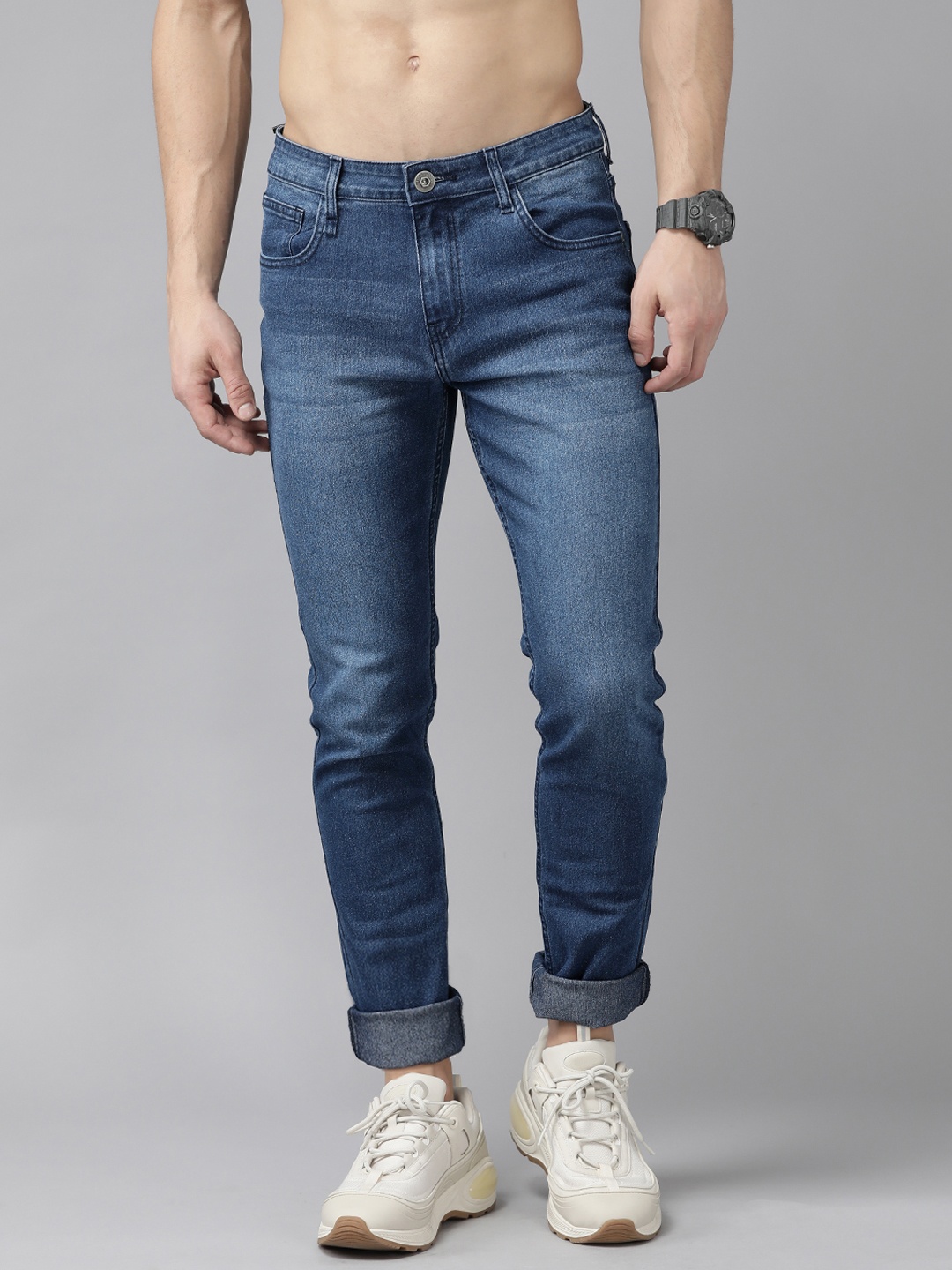 

Roadster Men Blue Slim Tapered Fit Light Fade Stretchable Jeans