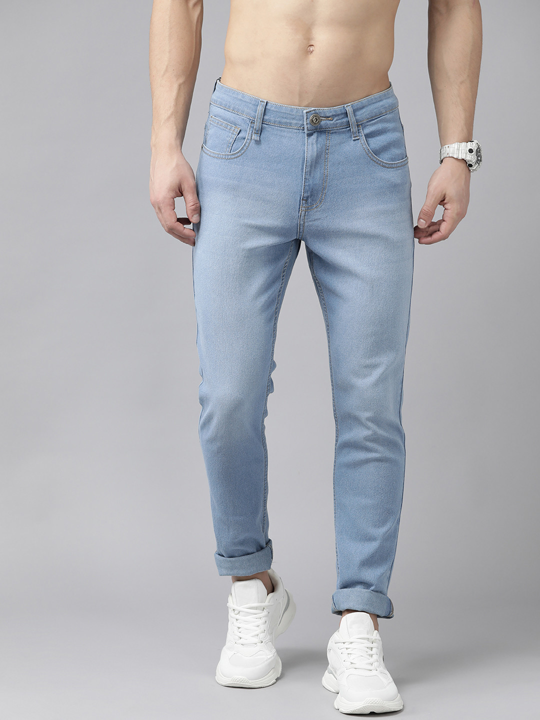 

Roadster Men Blue Slim Tapered Fit Light Fade Stretchable Jeans
