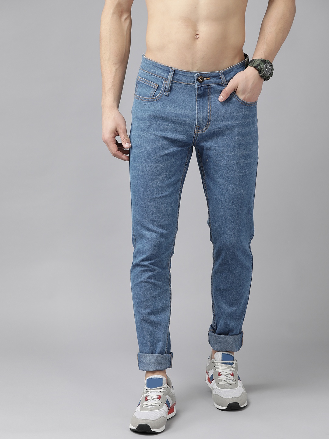 

Roadster Men Blue Slim Tapered Fit Stretchable Jeans