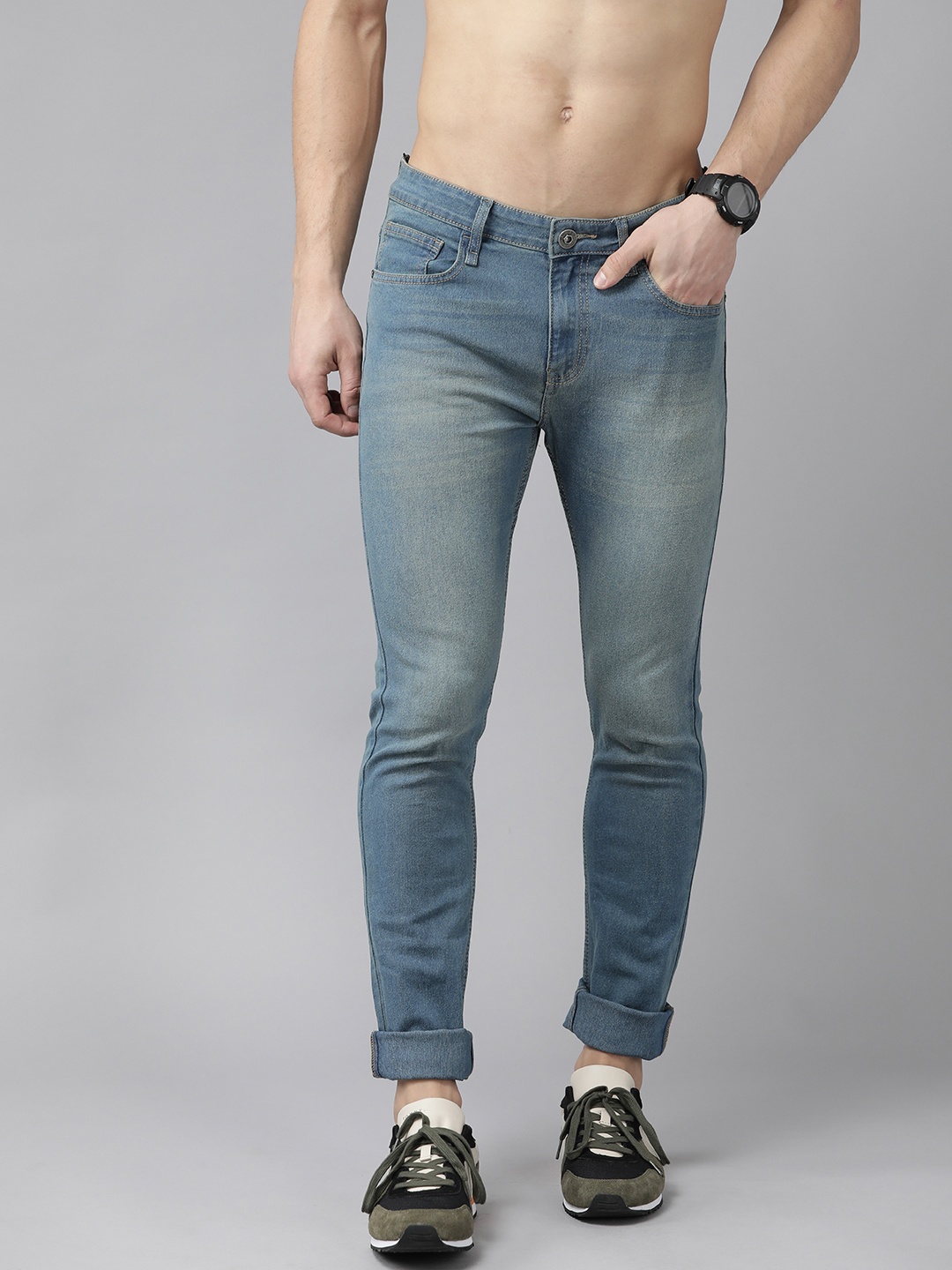 

Roadster Men Blue Skinny Fit Light Fade Stretchable Jeans