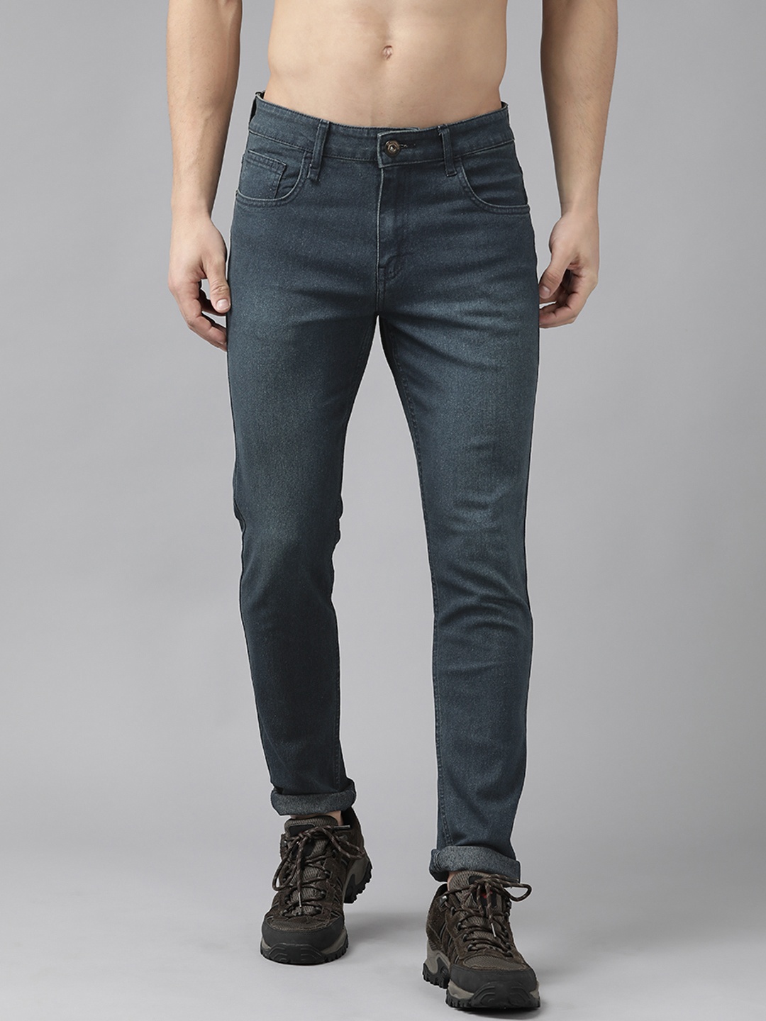 

Roadster Men Navy Blue Slim Fit Light Fade Stretchable Jeans